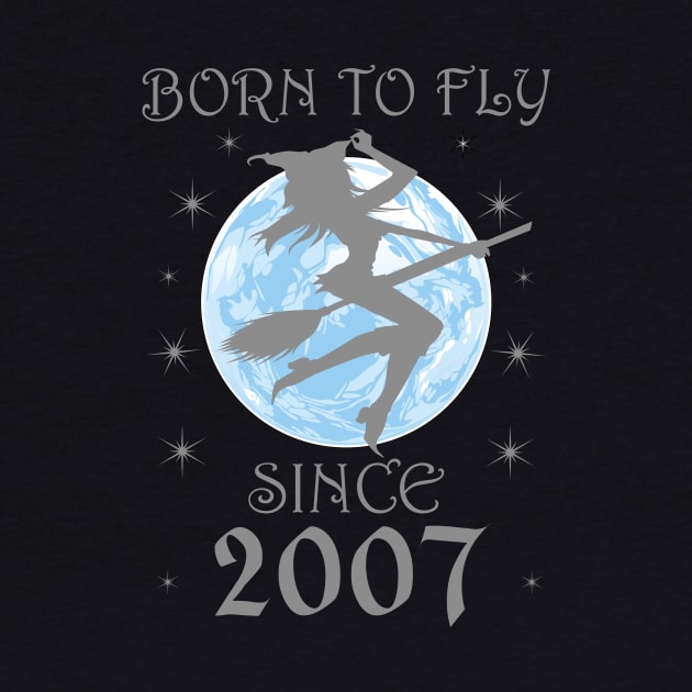 BORN TO FLY SINCE 1931 WITCHCRAFT T-SHIRT | WICCA BIRTHDAY WITCH GIFT by Chameleon Living
